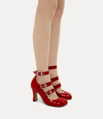 Animal Toe Three-Strap Shoe