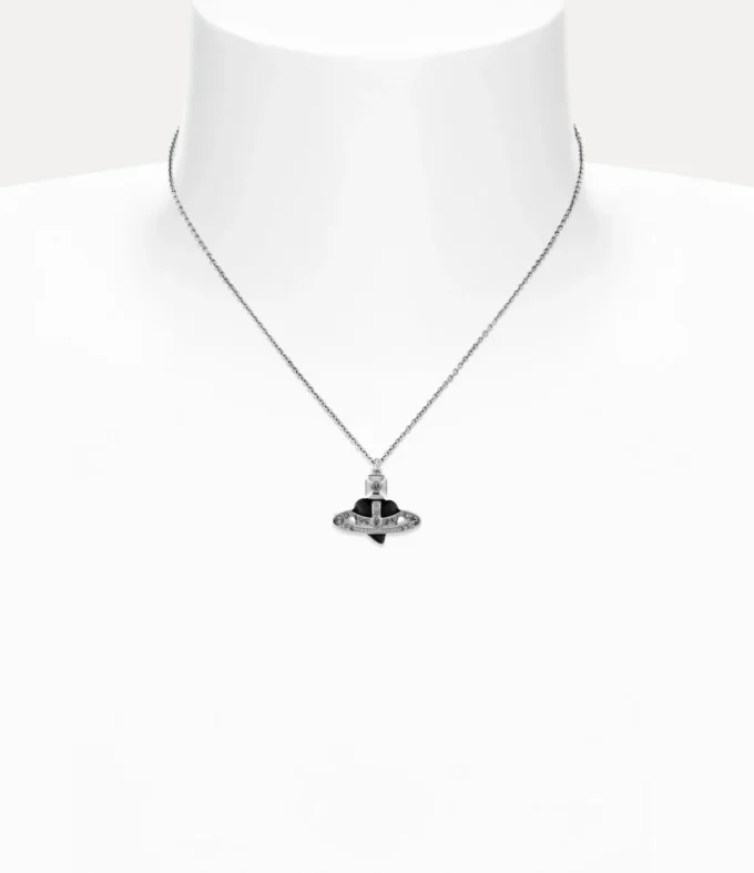 New Diamante Heart Pendant Necklace