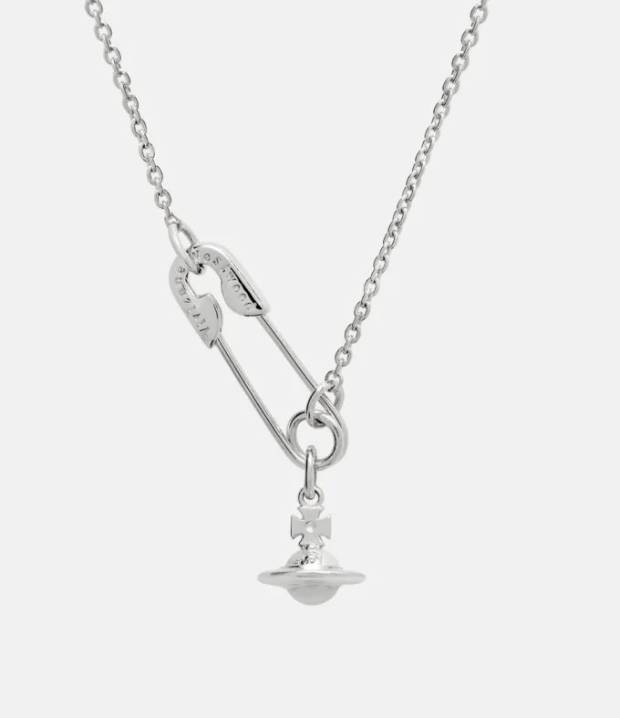 Safety Pin Pendant Necklace